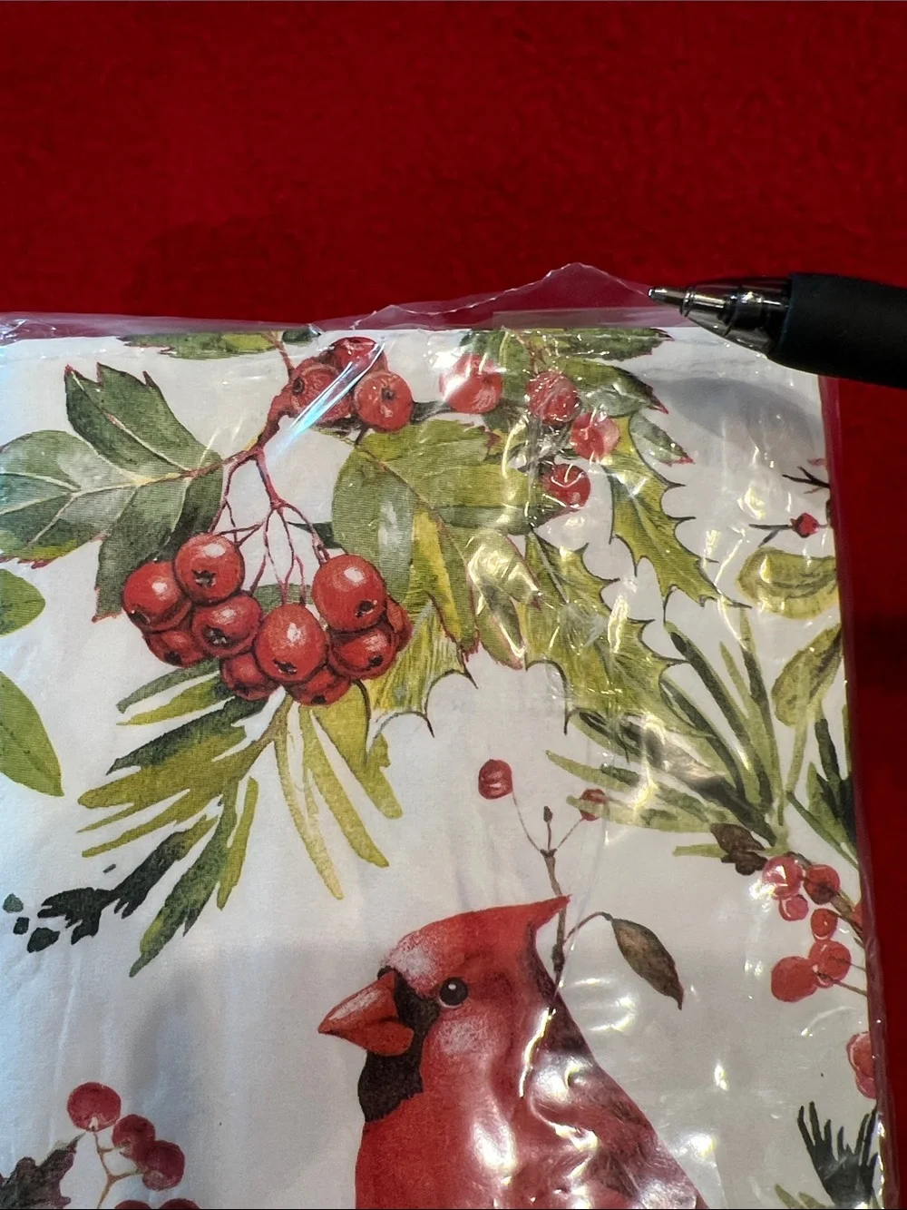 Red Cardinal Paper Napkins 3-Ply 36 Count New in Package